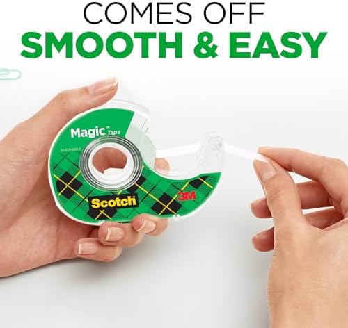 Scotch Magic Tape, Invisible, 6 Tape Rolls with Dispenders - Image 4