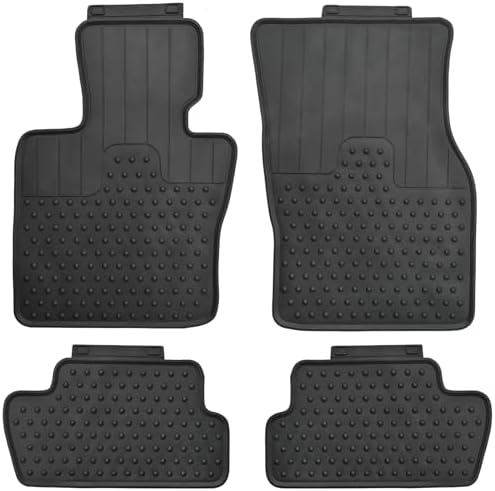 Car Floor Mats Custom Fit for Mini Cooper/S/SE/JCW Hardtop 2-Door F56 2014-2025 Black Rubber Auto Liner Mats All Weather Protection Odorless by Lwope