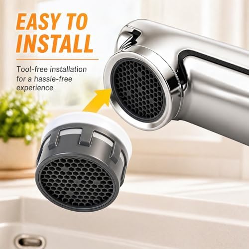 216721 Water Faucet Aerator for Moen Bathroom Kitchen Sink Inserts Replacement Parts 1.0 GPM Bathroom & Kitchen Sink Insert Replacement Parts, 3 Pack - Image 6