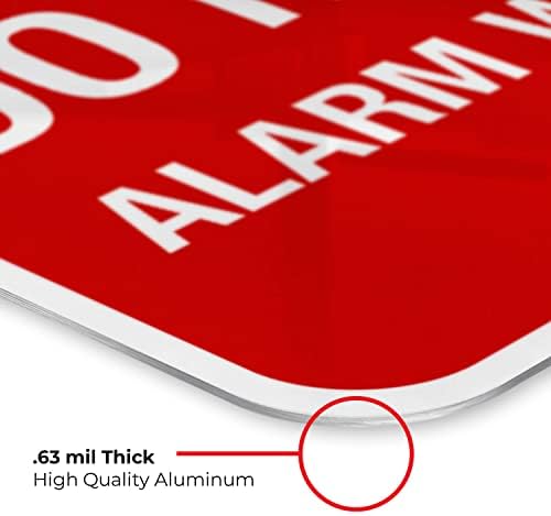 Do Not Prop Door Alarm Will Sound 60 Seconds After Opening Sign, - Image 6