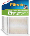 Filtrete 18x20x1 Air Filter, MERV 8, MPR 700, 6 HVAC Filters by Filtrete