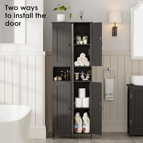 Homleke Tall Bathroom Storage Cabinet with 2 Doors, Slim Bathroom Cabinet - Image 5