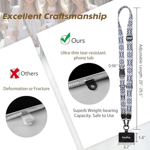Icycay Phone Lanyard Crossbody Strap Neck Adjustable Teacher Women Boho - Image 5