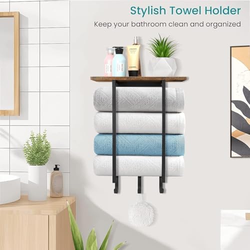 ELITEROO Towel Racks for Bathroom Wall Mounted, Hanging Towel Holder - Image 2