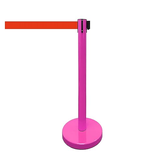 VIP Crowd Control Retractable Belt Stanchion Queue Safety Barrier Set - Image 4