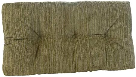 Klear Vu The Gripper Non-Slip Tufted Bench Cushion for Indoor Furniture, Assembled in USA, Entryway Storage, Bay Window, Corner Nook or Piano Seat, 27 Inches, Chenille Green by KlearVUHomeTextiles
