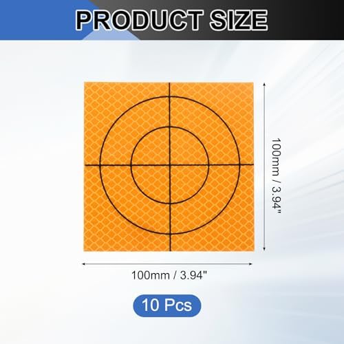 PATIKIL Survey Reflector Target Self-Adhesive Reflective Sheet Target Mark Tape, Suit for Ship Inspection - Image 2