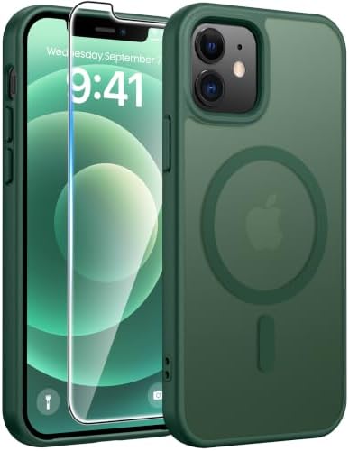 FNTCASE for iPhone 12 / 12 Pro Case, with Screen Protector, Fit for Magsafe by FNTCASE
