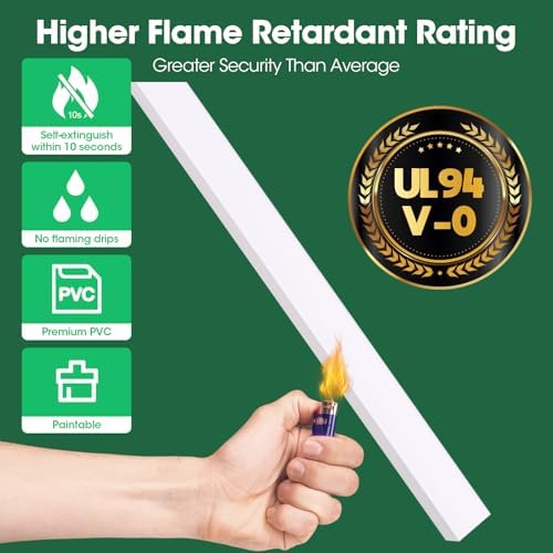 AZEN Cord Hider Kit, 630in Cord Covers for Wires on Wall, Paintable Wire Covers for Cords on Wall, Self-Adhesive Cable Hider Cord Organizer, Wire Hiders, 40X L15.75in X W0.96in x H0.57in - Image 7