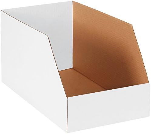 Jumbo Open Top Bin Boxes, 10' x 18' x 10', White, 25/Bundle by Unknown