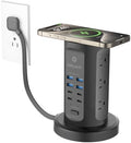 Power Strip Tower, kakyanill Charging Station 9 AC Outlets 8 USB Ports by kakyanill