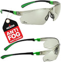 NoCry Tinted Safety Glasses for Men and Women with Anti-Fog and Scratch Resistant Wrap-Around Lenses — Adjustable Temples and Nose Pads — 100% UV Resistant, ANSI Z87.1 Certified Protective Eyewear by NoCry