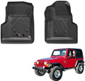 All Weather TPE Front Floor Mats for 1997-2006 Jeep Wrangler TJ Accessories (for 1997-2006 Jeep Wrangler TJ/LJ Front Floor Mats 2 Pcs) by Jdeymat