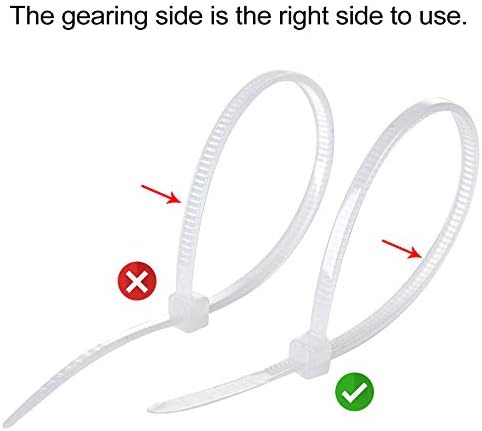 3/4" Strong Back-Glue Self Adhesive White Cable Zip Tie Mounts 100pcs with 8" Ties, Screws, Outdoor Sticky Wire Fasteners Cable Clips Management Anchors Organizer Holders Squares - Image 2