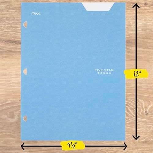 Five Star 4-Pocket Folder,Paper Folder,Fits 3-Ring Binders,Holds 8-1/2" x 11" Paper,Assorted Colors (38058),6 Count (Pack of 8) - Image 5