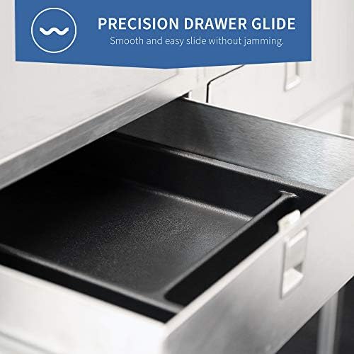 Lakeside Manufacturing "474 Stainless Steel Equipment Stand, 2Drawers-3 Shelves, 500 lb. Load Capacity, Length 39.5"" Width 23.5"" Height 39""" - Image 4