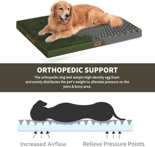 Waterproof Orthopedic Dog Crate Bed for Small Dogs & Cats - Image 3