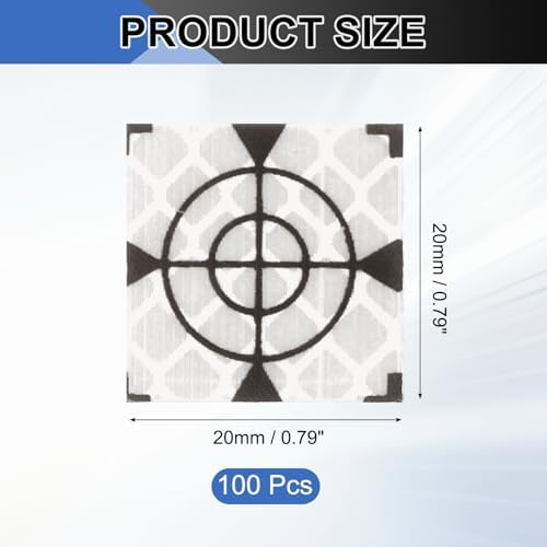 PATIKIL Survey Reflector Target Self-Adhesive Reflective Sheet Surveying Target Mark Tape, Suit for Ship Inspection - Image 2