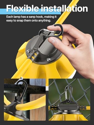 HYPERLITE Construction String Lights: 50FT 5 Bulbs Work Lights with 3 Prong - IP65 Waterproof Linkable LED Industrial Temporary Lighting for Construction Sites Attic Crawlspace Renovation - Image 3