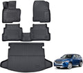 TPE Floor Mats & Cargo Liner for Mazda CX-5 2017-2025 All-Weather Protection | Full Coverage | Odorless Car Mats & Trunk Tray Custom Fit Set Accessories - Black by Unknown