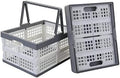 Teyyvn 2-Pack Collapsible Crate with Handle, Grocery Shopping Baskets by Teyyvn