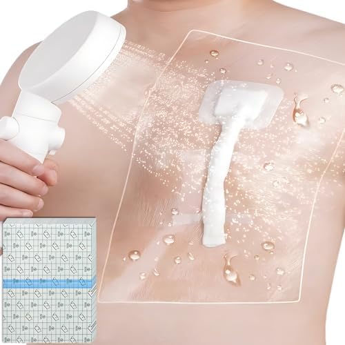 Waterproof Dialysis Catheter Shower Cover Large Coverage Shields for Peritoneal Dialysis Port Accessories PD Chest Catheter Central PICC Line Feeding Tube 10"x12"(Pack of 25) by Unknown