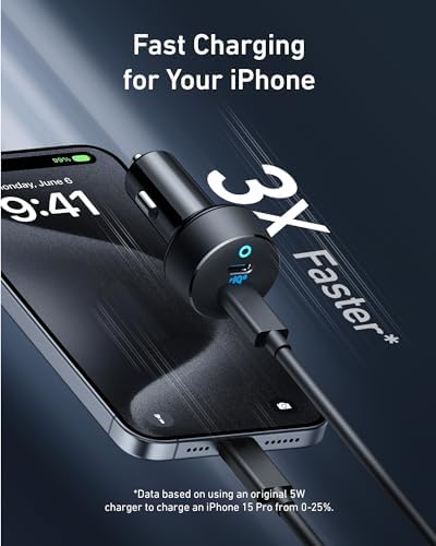 Anker 40W 2-Port PowerIQ 3.0 USB C Fast Charging Car Charger - Image 3