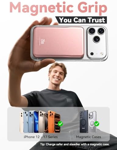 Magnetic Portable Charger 10000mAh, Fast Charging MagSafe Battery Pack - Image 3