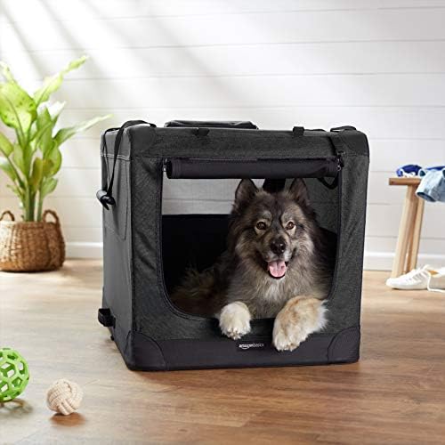 Amazon Basics Foldable Portable Soft Pet Dog Crate Carrier Kennel, 36 x 24 x 24 inches, Black - Image 5