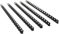 Rayson Plastic Comb Binding Spines, 9/16in. 19-Ring, 105-Sheet Capacity, Black Comb Binding Spines, Max. Binding Letter Size Paper, Box of 100 by RAYSON