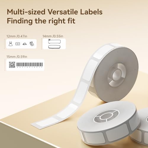NIIMBOT D11 D110 Label Maker Tape Adhesive Label 0.55" X 1.18" (14 X 30mm) - Image 2