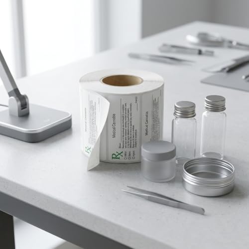 1000 Count 1" x 3" Pre Printed Adhesive Roll Labels for Packaging Use - Image 6