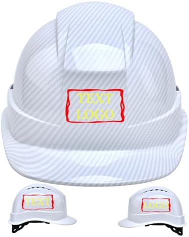 Customized Safety Hard Hat Construction Work Safety Helmet Adjustable Ratchet Suspension Full Brim with Abs Shell Construction hat by YOWESHOP