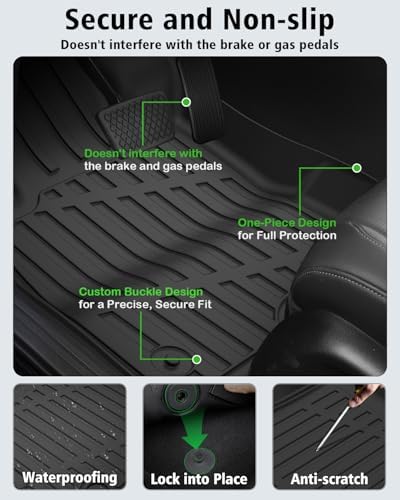 Floor Mats & Cargo Liner Custom Fit for Ford Escape Hybrid 2020-2025 2026 - Image 4