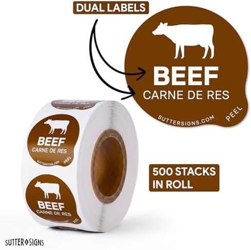 Beef Food Labels 500 pcs - Image 3