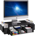 Simple Trending Monitor Stand Riser, Desk Organizer and Accessories, Black by SimpleTrending
