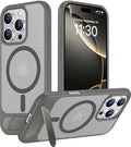 Temdan Magnetic Compatible with iPhone 16 Pro Max Case, [Built-in Invisible Kickstand][Compatible with MagSafe] [Military Grade Shockproof] Slim Translucent Matte Phone Case for iPhone 16 Pro Max 6.9" by Temdan