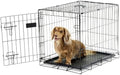 Carlson Pet Products SECURE AND FOLDABLE Single Door Metal Dog Crate, Small, 24.0"L x 18.0"W x 19.0"H by Carlson%C2%AEPetProducts