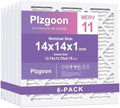 14x14x1 Air Filter MERV 11, 6-Pack for AC & Furnace, MPR 1000 by Unknown