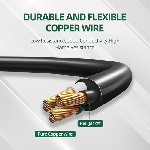 TiFFCOFiO Outdoor Extension Cord with 1 to 3 Splitter Outlets, 25 FT Waterproof Cord with Safety Cover, 3 Electrical Outlets for Christmas Decorations, 16 AWG, ETL Listed - Image 6