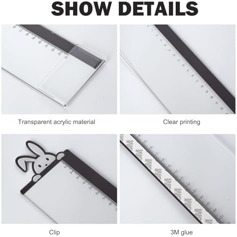 Office Desk Accessories 2pcs Multifunction Computer Monitor Memo Board - Transparent Computer Side Panel Memo Creative Monitor Side Panel Suitable for Office Home Desktop (Monitor Memo Board 9) - Image 3