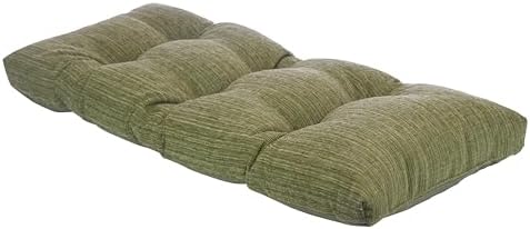 Klear Vu The Gripper Non-Slip Tufted Bench Cushion for Indoor Furniture, Assembled in USA, Entryway Storage, Bay Window, Corner Nook or Piano Seat, 33 Inches, Chenille Green - Image 5