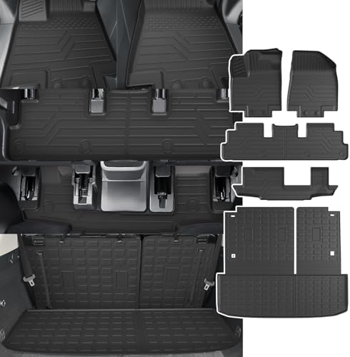 powoq Floor Mats Cargo Mat Compatible with 2022-2026 Nissan Pathfinder by powoq