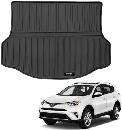 Custom All Weather TPE Cargo Mats Trunk Liner for 2013-2018 Toyota RAV4 Accessories (for 2013-2018 Toyota RAV4) by Yonugli