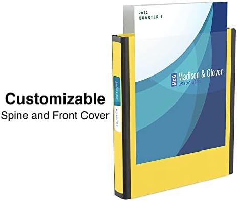 Staples Better Binder, 1.5-Inch D-Ring View, Yellow, 350 Sheets - Image 3