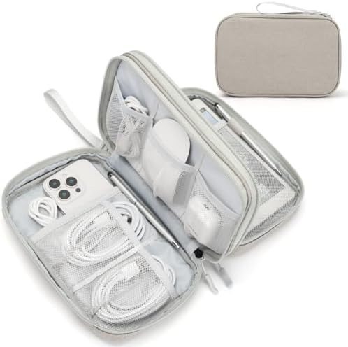 FYY Electronic Organizer, Travel Tech Pouch Bag, Large, Khaki by FYY