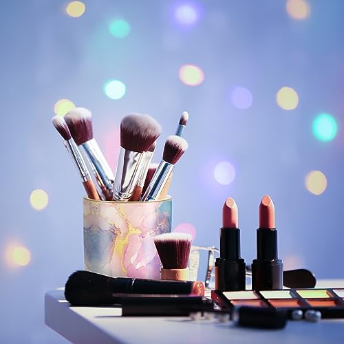 Cute Desk Pens Holder, Pencil Cup Holder for Desk, Ceramic Desktop Storage Pen Pencil Organizers Stationery Supplies for Office, Home, Gold Pattern - Image 6