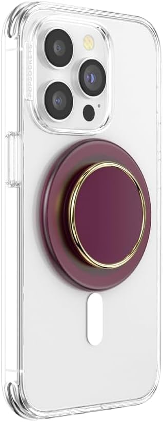 PopSockets Phone Grip for MagSafe, Magnetic Holder- Red Wine - Image 2
