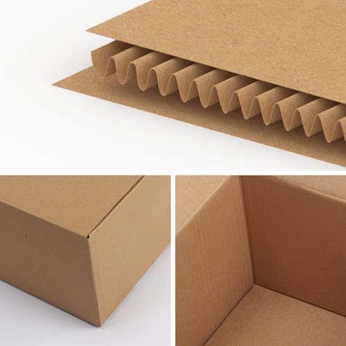 Edenseelake 50 Pack 7x5x4 inches Shipping Boxes Corrugated Cardboard Boxes for Packing, Moving, Mailing, Brown - Image 5