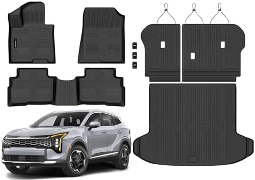 AUXKO Floor Mats Cargo Mat Backrest Mat for Kia Sportage 2027-2023 Gasoline by AUXKO